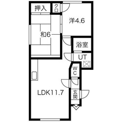 クリオコートAの物件間取画像